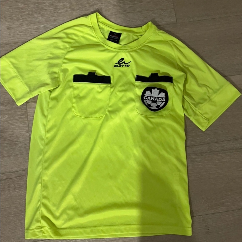 Eltto Neon Yellow Canada Soccer Shirt